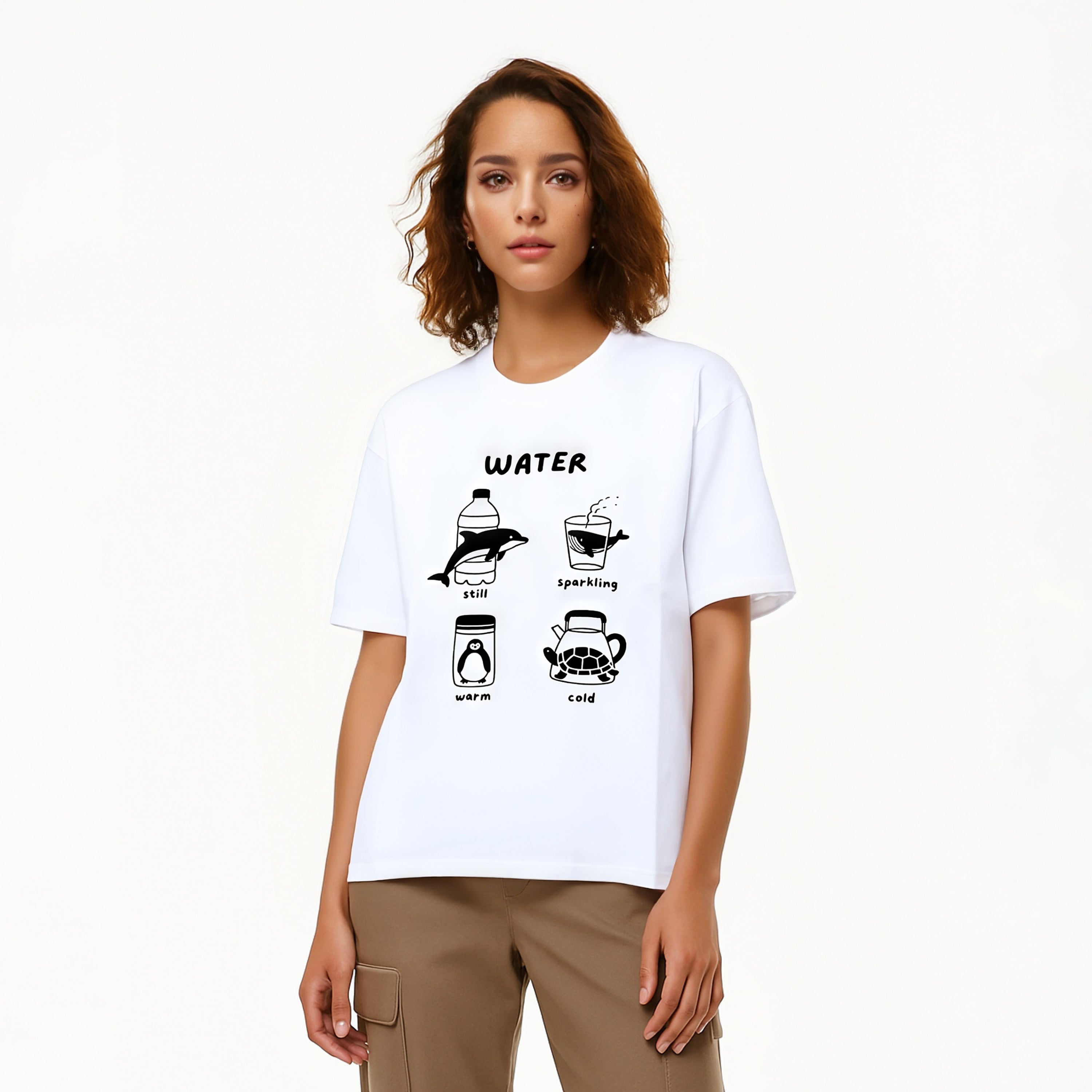 Animal and Water Theme T-Shirt