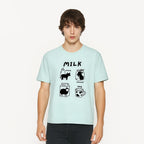 Animal and Milk Theme T-Shirt