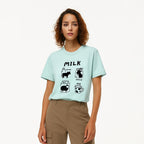 Animal and Milk Theme T-Shirt