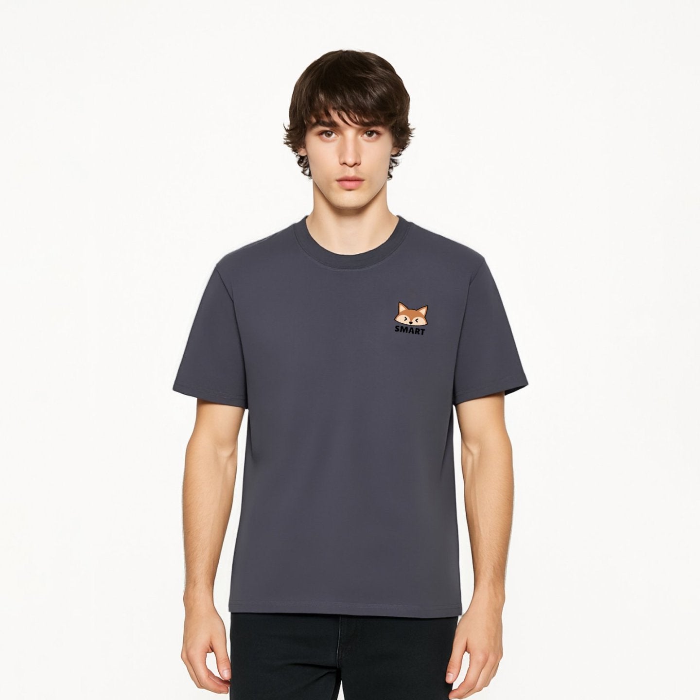 Smart Fox Print T-Shirt