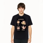 Animal and Alcohol Theme T-Shirt