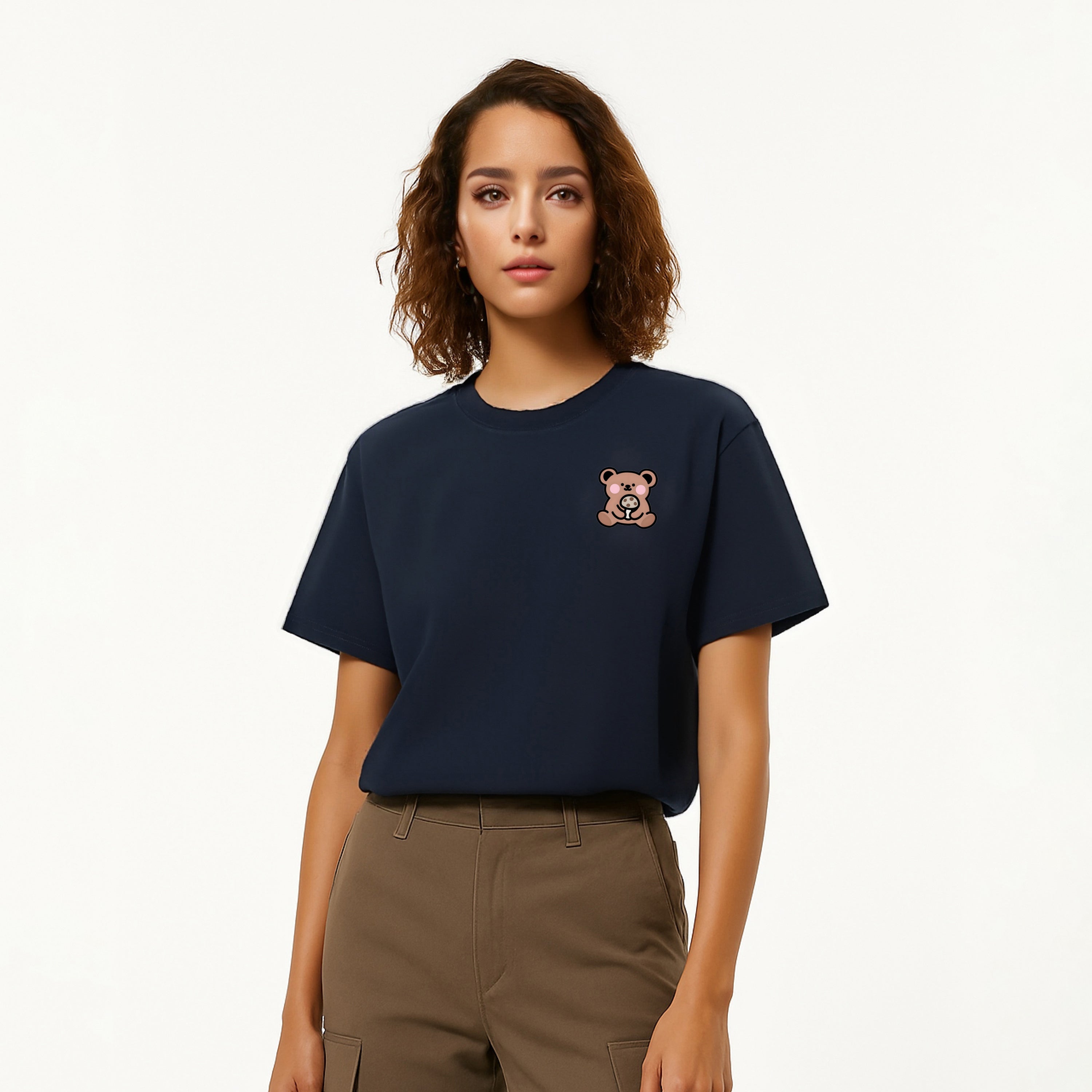 Bear holding mushroom T-Shirt