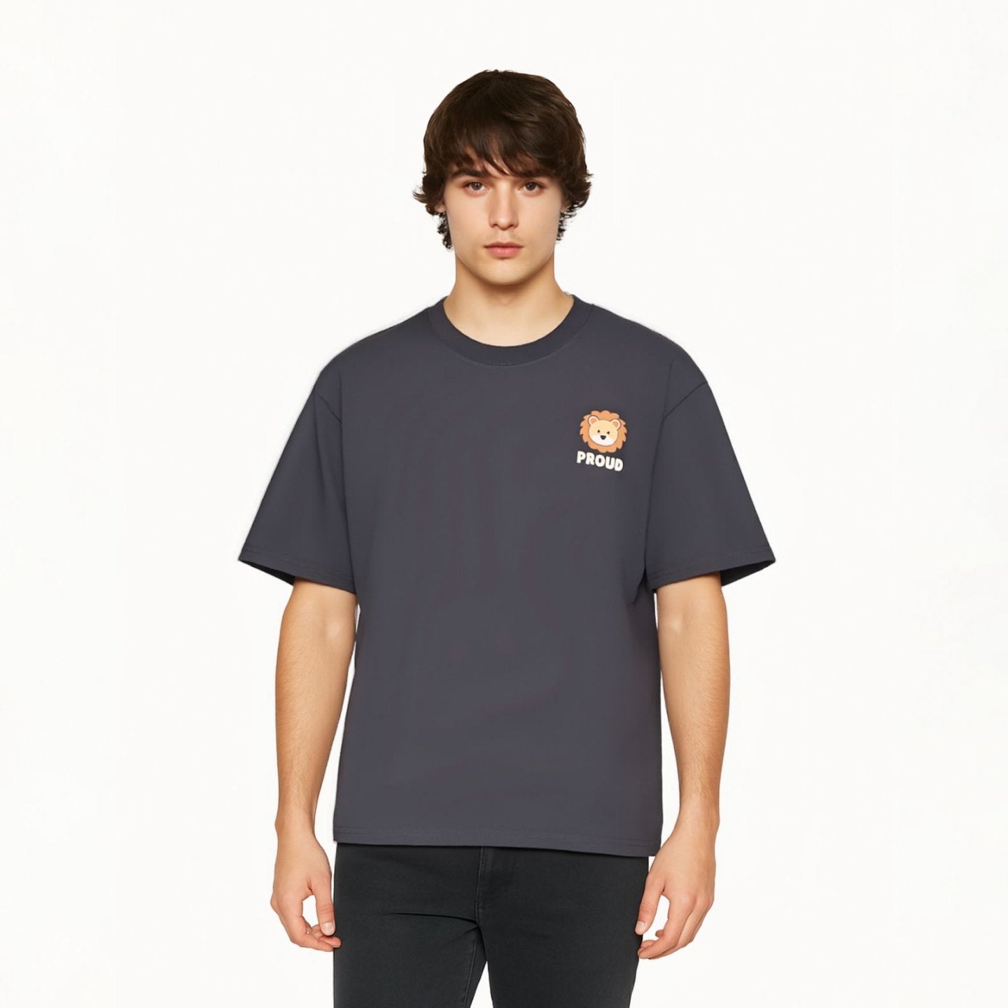 Lion Head Print T-Shirt