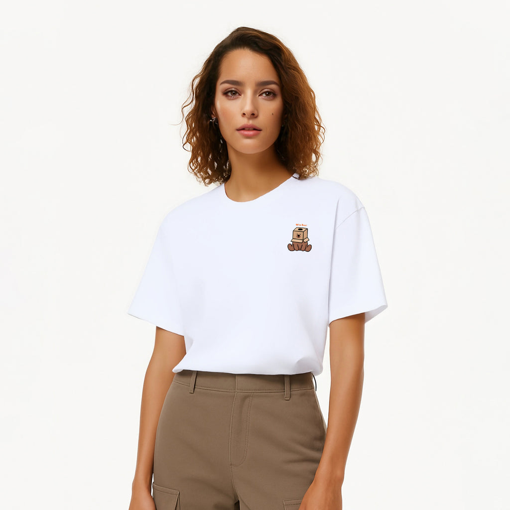 Bear with box on head