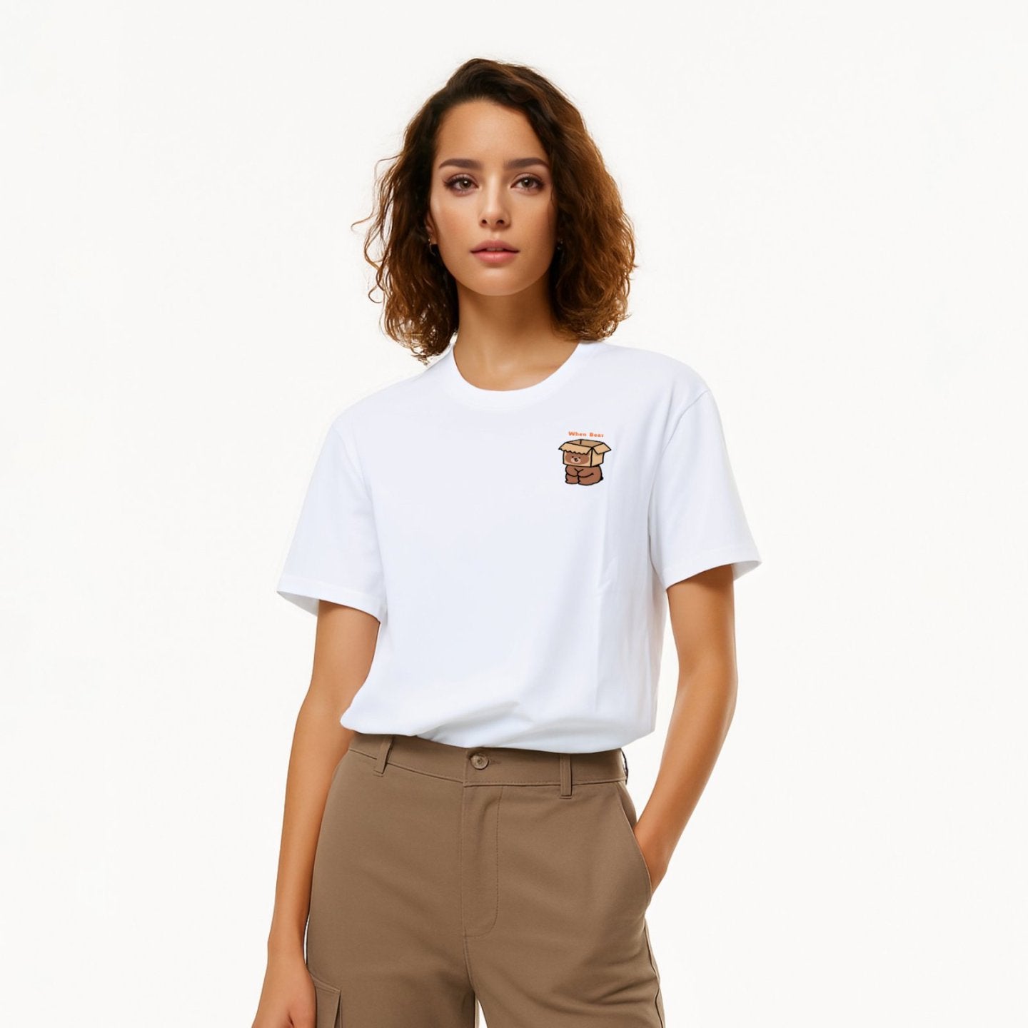 Bear with head through box T-Shirt Version 2