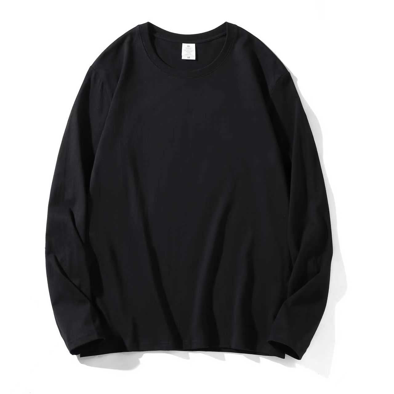 Black Crew Neck Long Sleeve T-Shirt