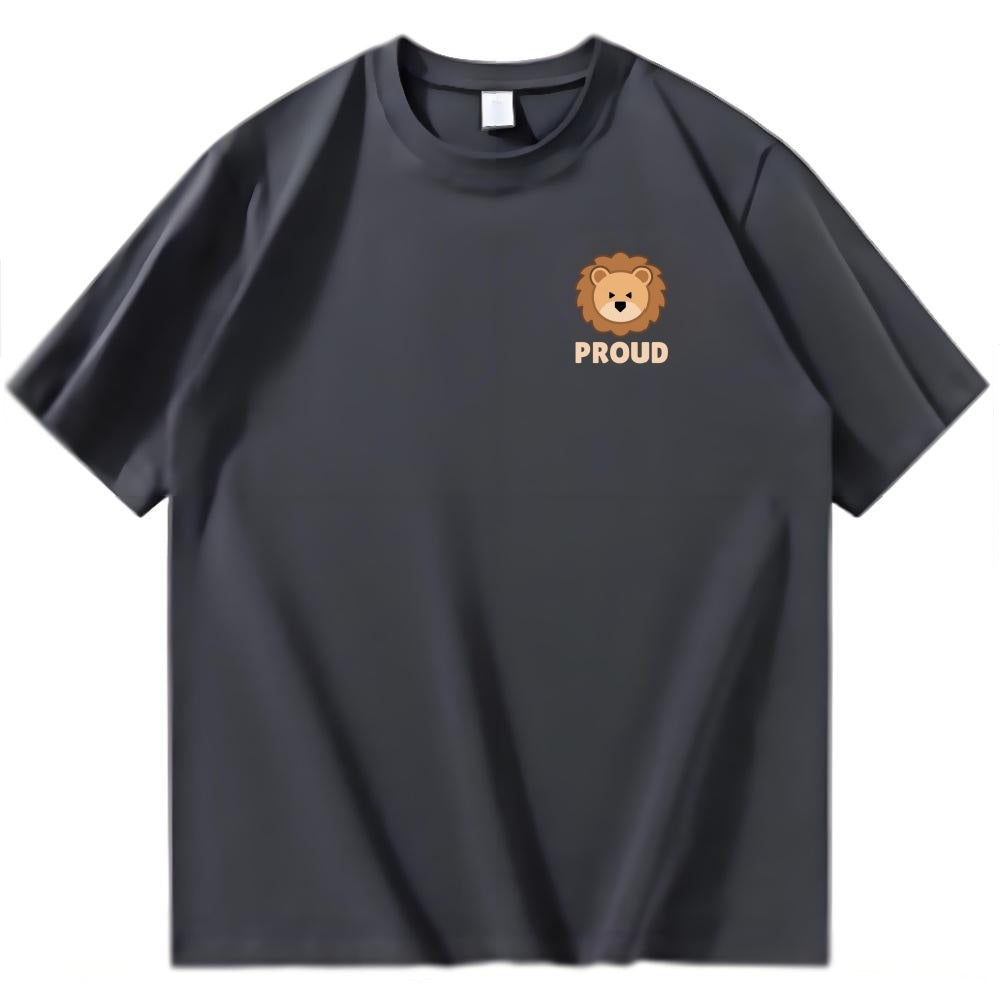 Lion Head Print T-Shirt