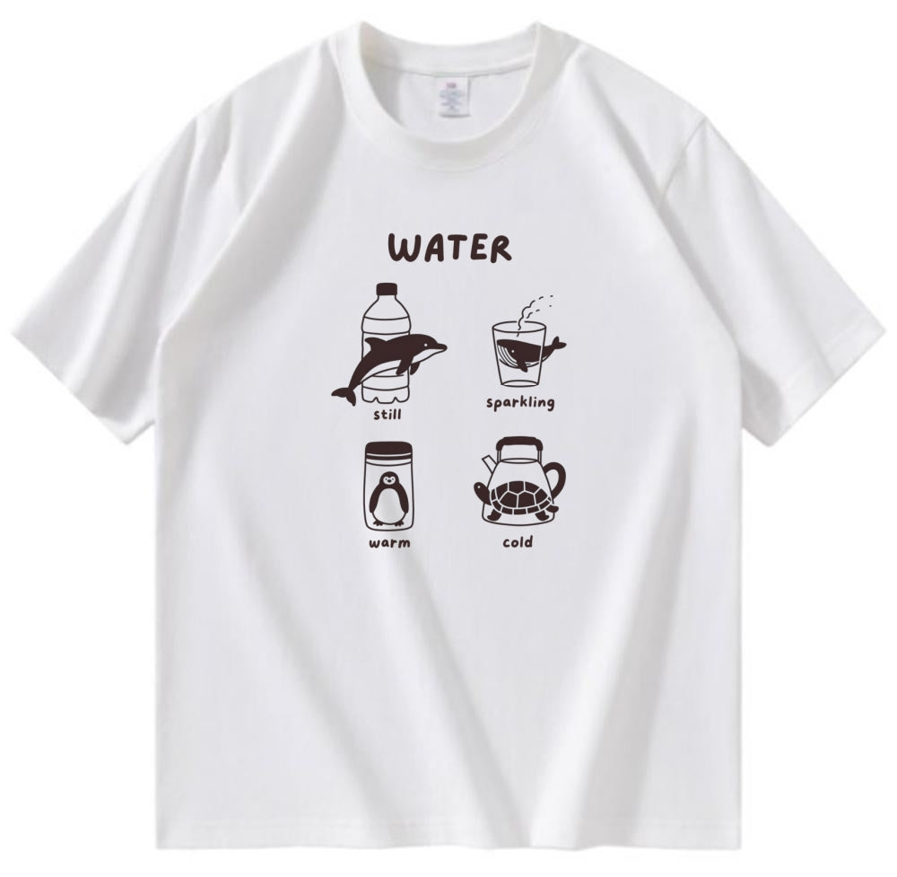 Animal and Water Theme T-Shirt