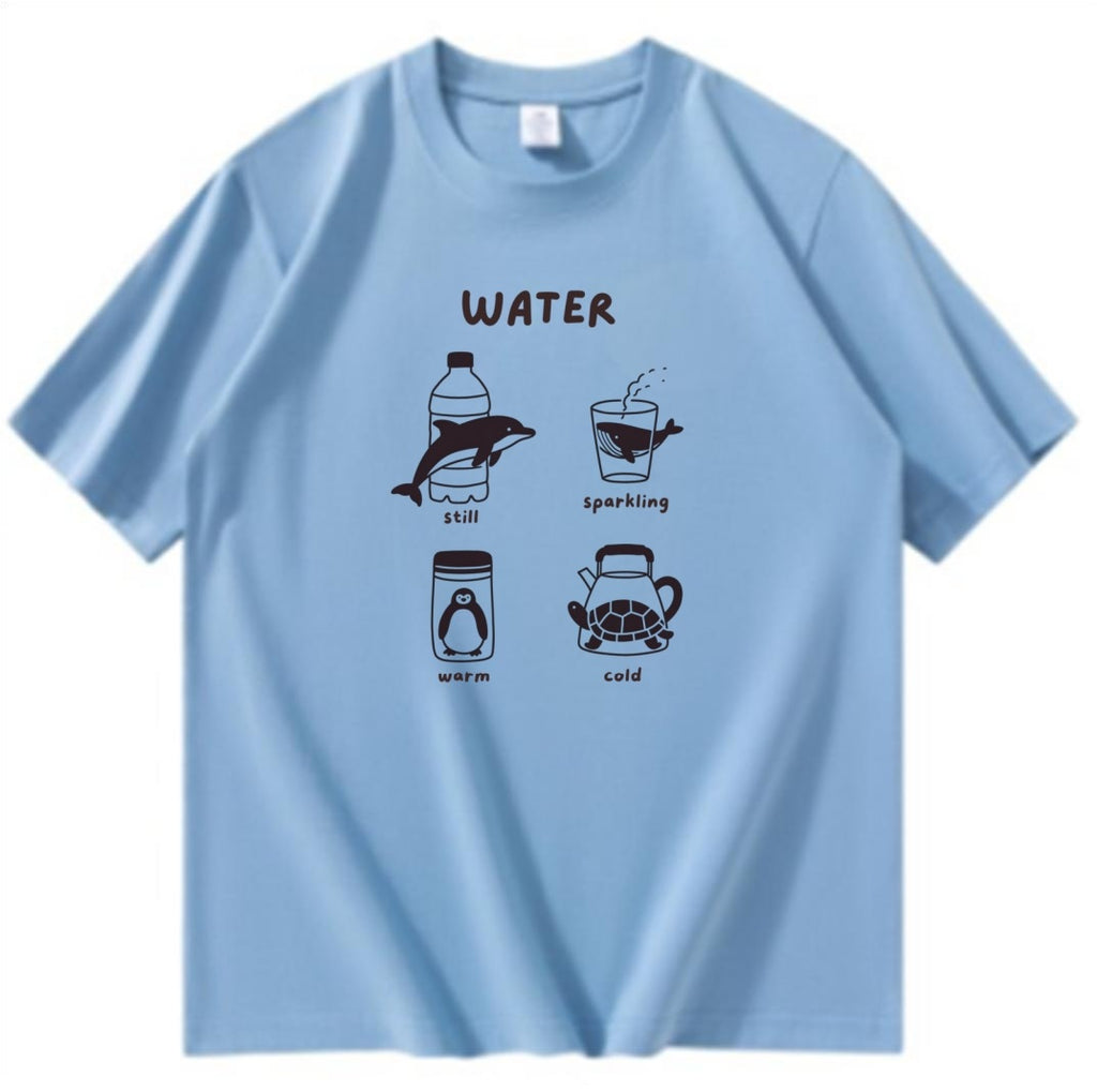 Animal and Water Theme T-Shirt