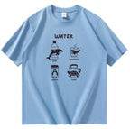 Animal and Water Theme T-Shirt