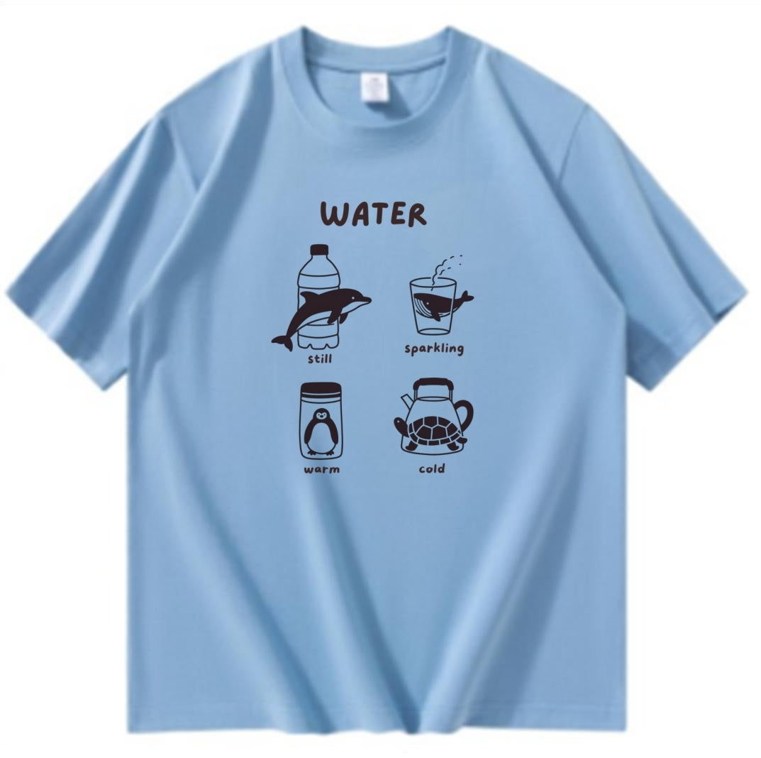 Animal and Water Theme T-Shirt