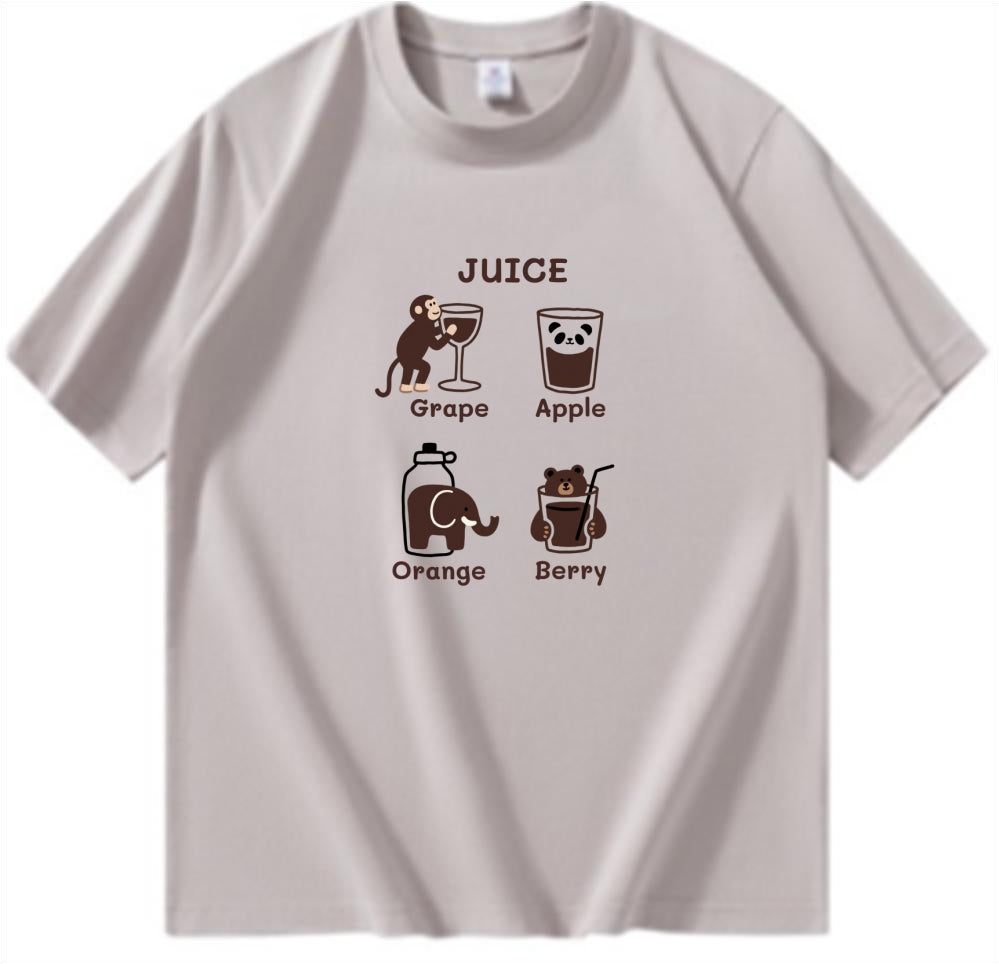 Animal and Juice Theme T-Shirt