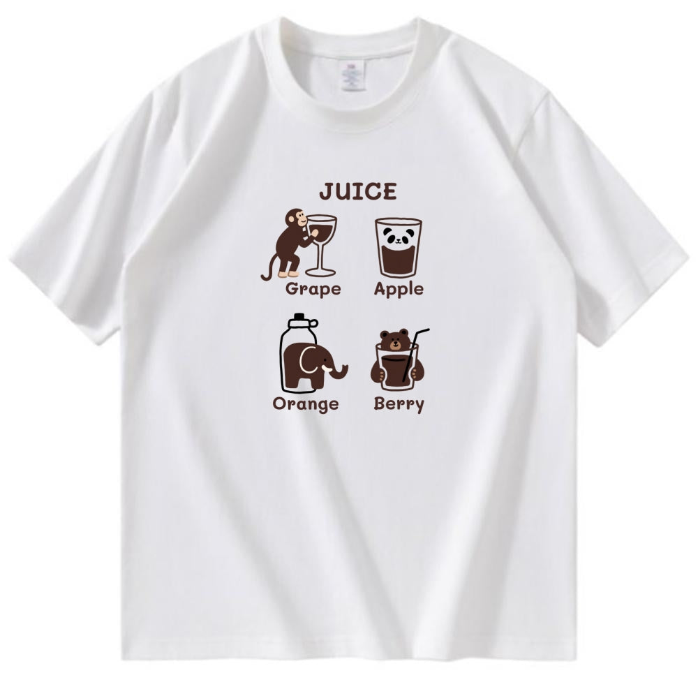 Animal and Juice Theme T-Shirt