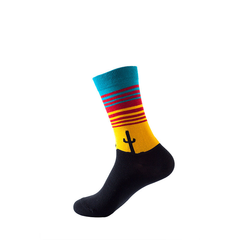 Playful Pattern Mens Crew Socks