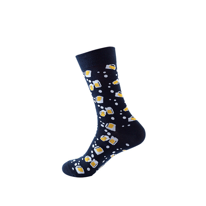 Playful Pattern Mens Crew Socks