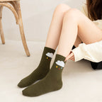Weather Motif Ribbed Socks