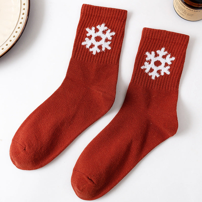 Weather Motif Ribbed Socks