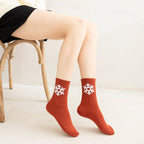 Weather Motif Ribbed Socks