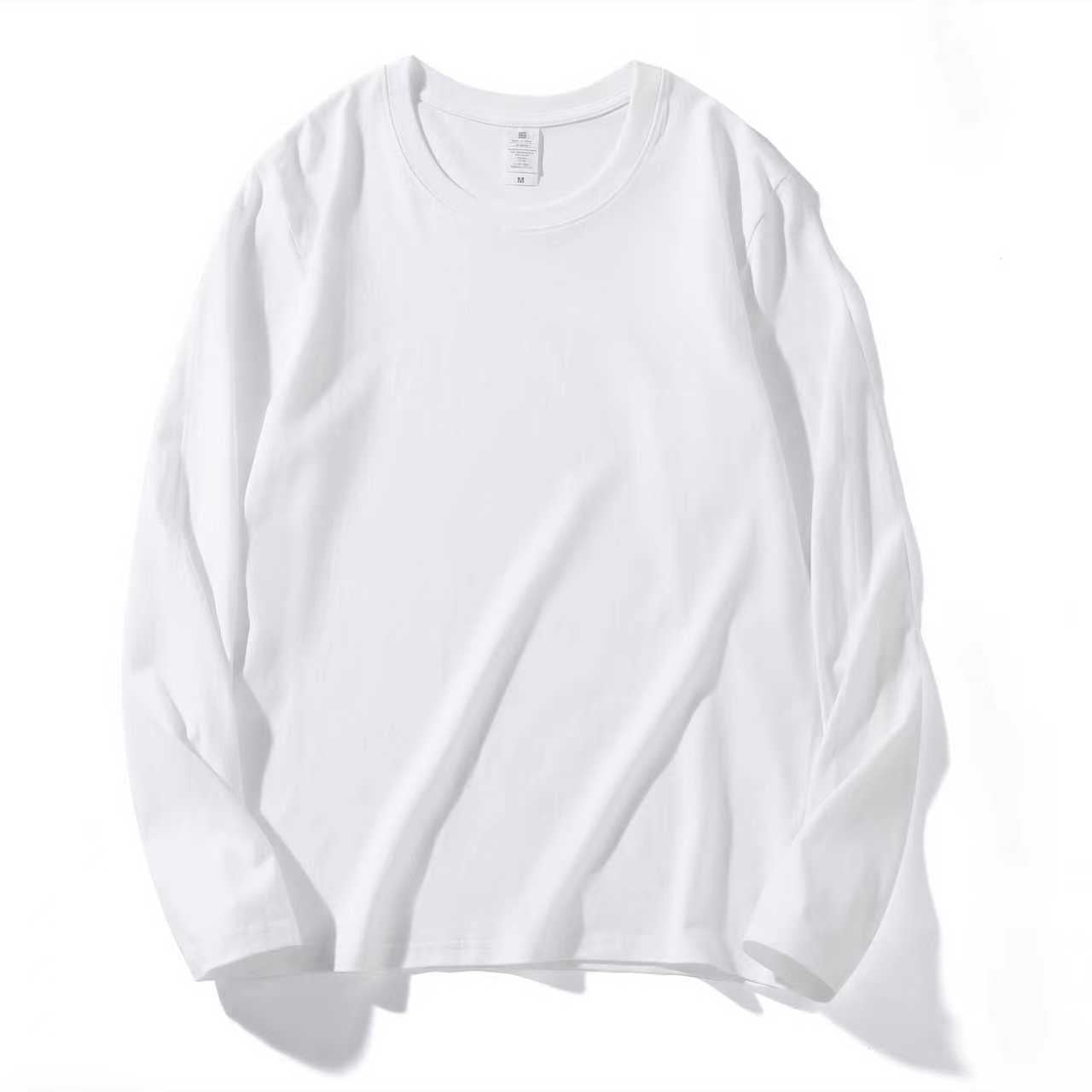 White Crew Neck Long Sleeve T-Shirt