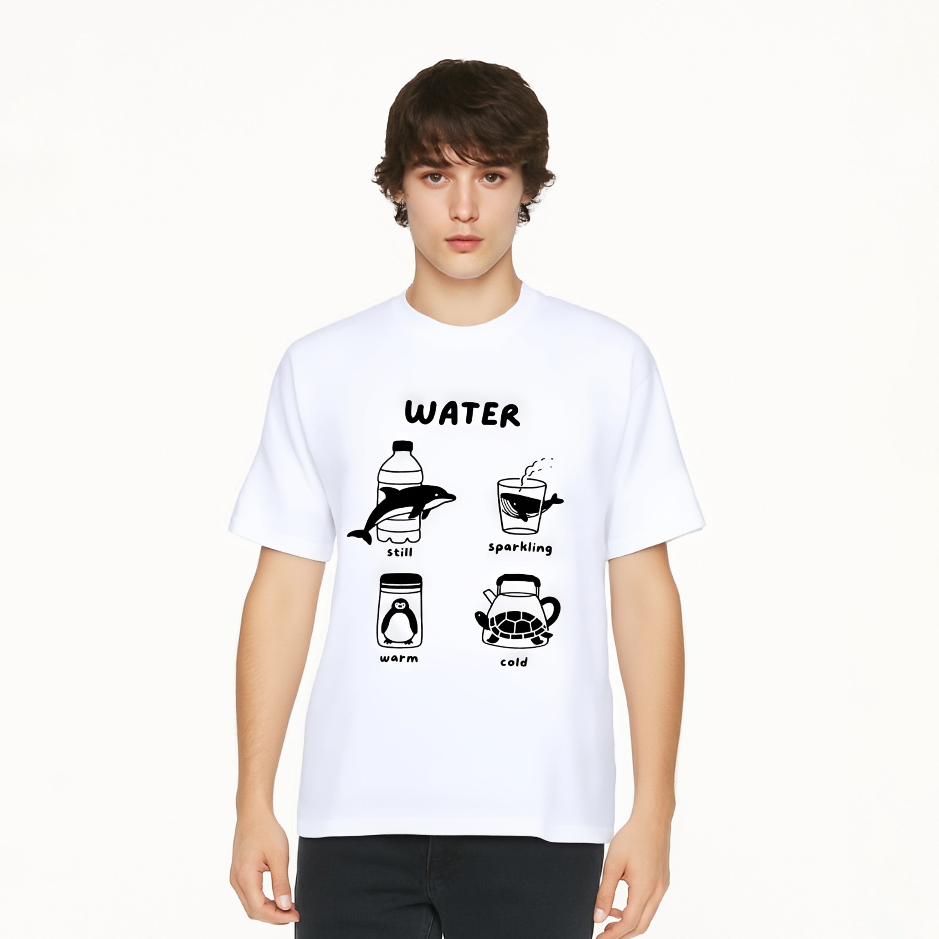 Animal and Water Theme T-Shirt