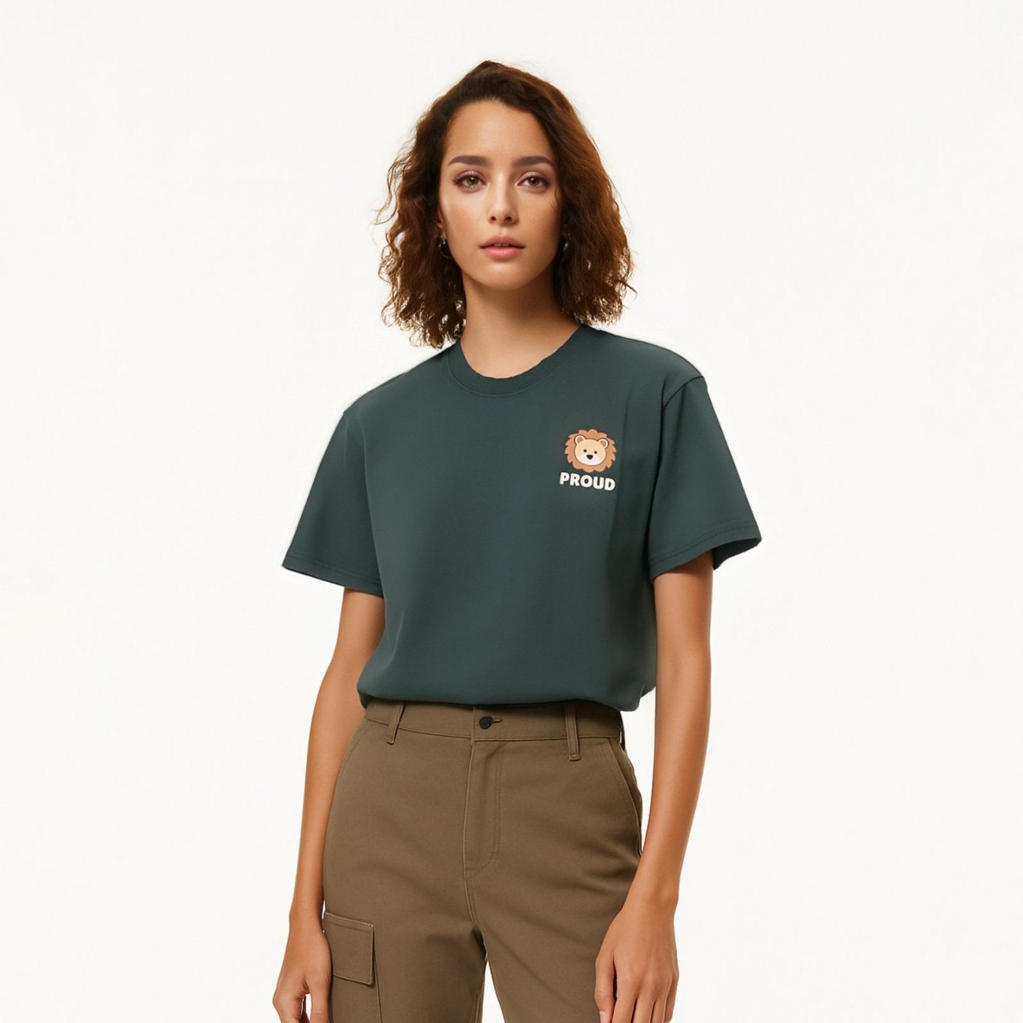 Lion Head Print T-Shirt