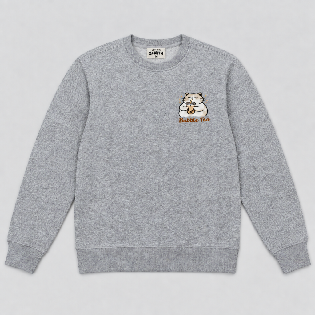 Bubble tea Cat Sweatshirt