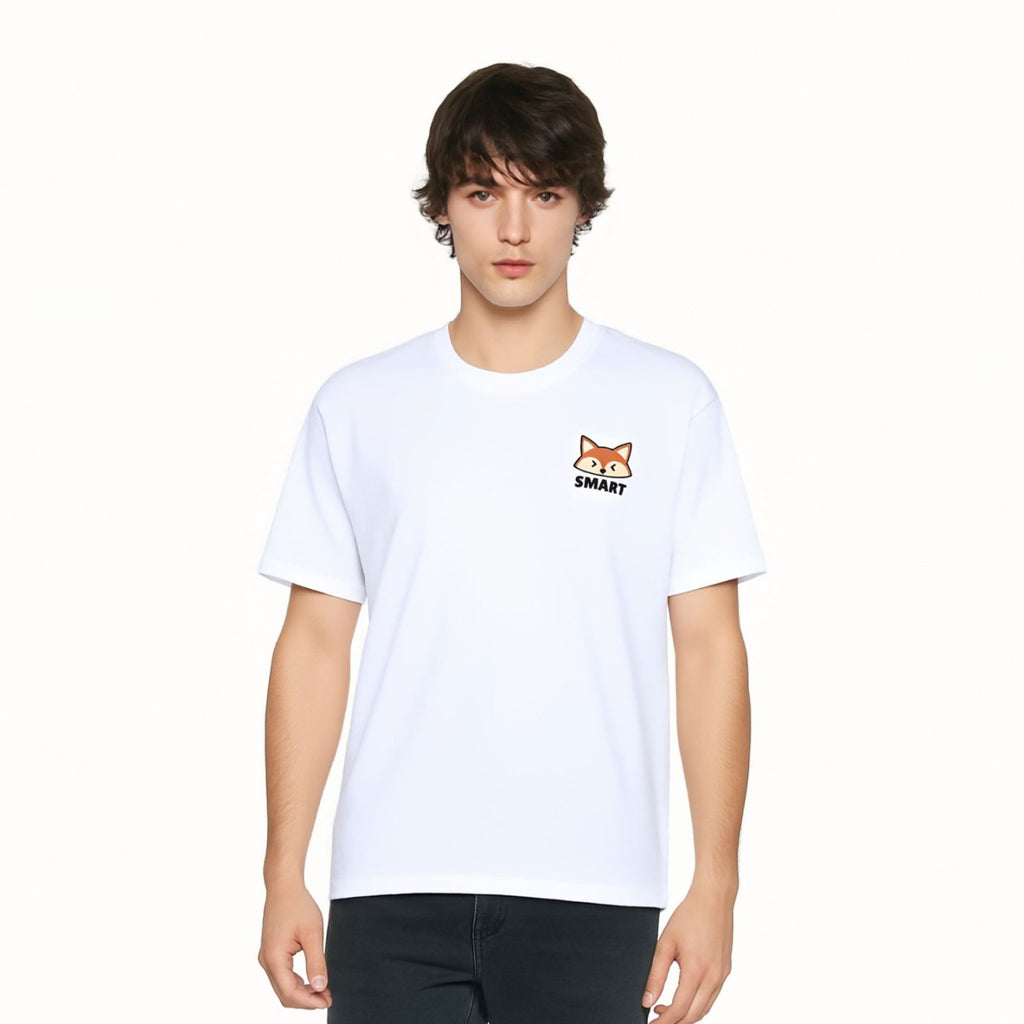 Smart Fox Print T-Shirt