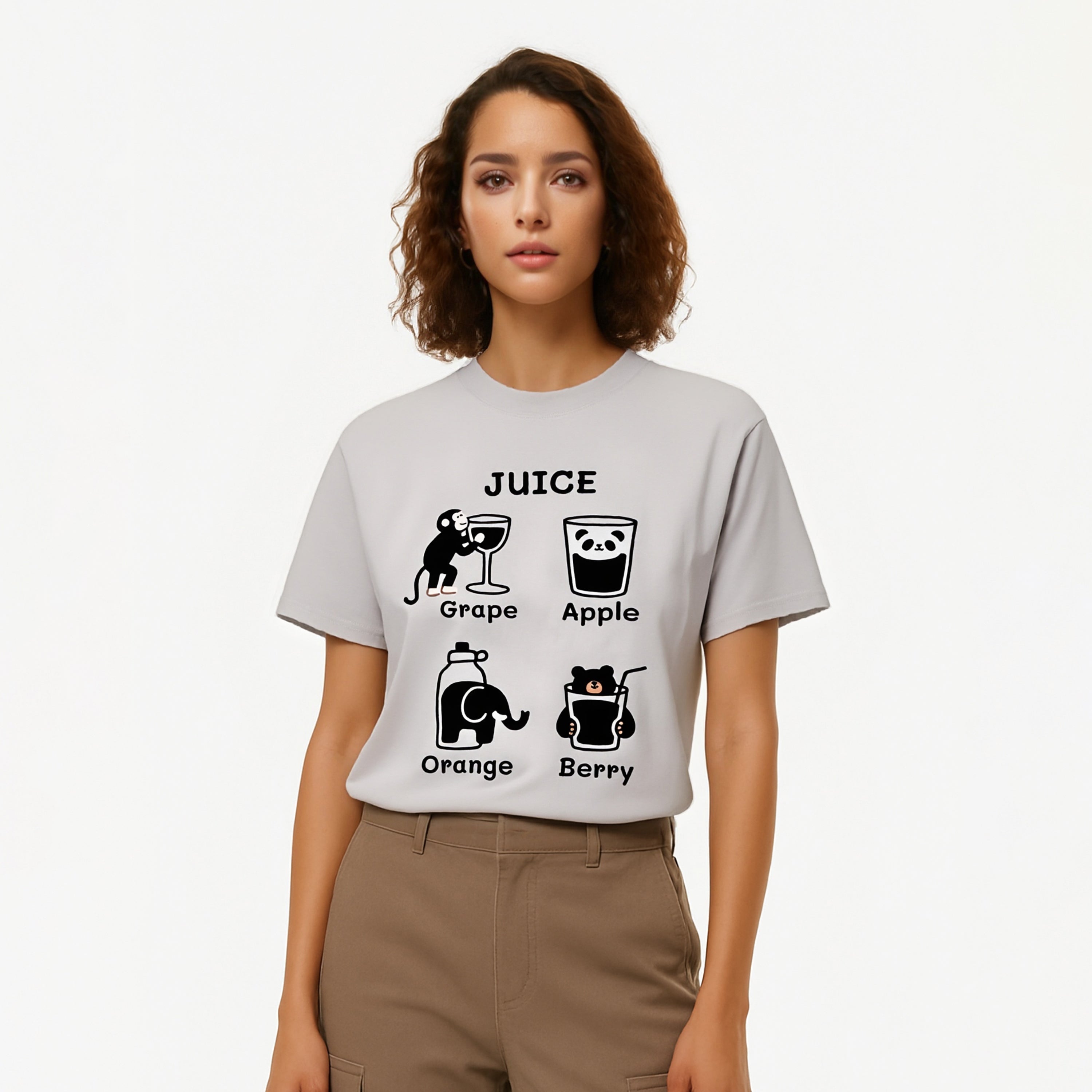 Animal and Juice Theme T-Shirt